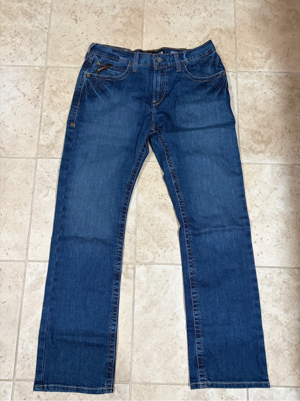 Brand new Ariat Men’s slim fit flame resistant Dark Blue Straight-Leg Jeans